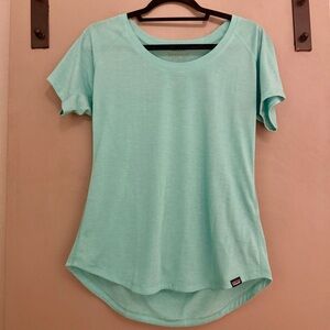 CLOSET CLOSING Patagonia Capilene Tee Teal Women's Aqua T-Shirt